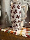 Football bow tumbler