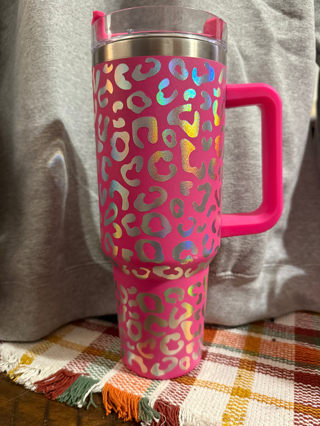 Cheetah print tumbler