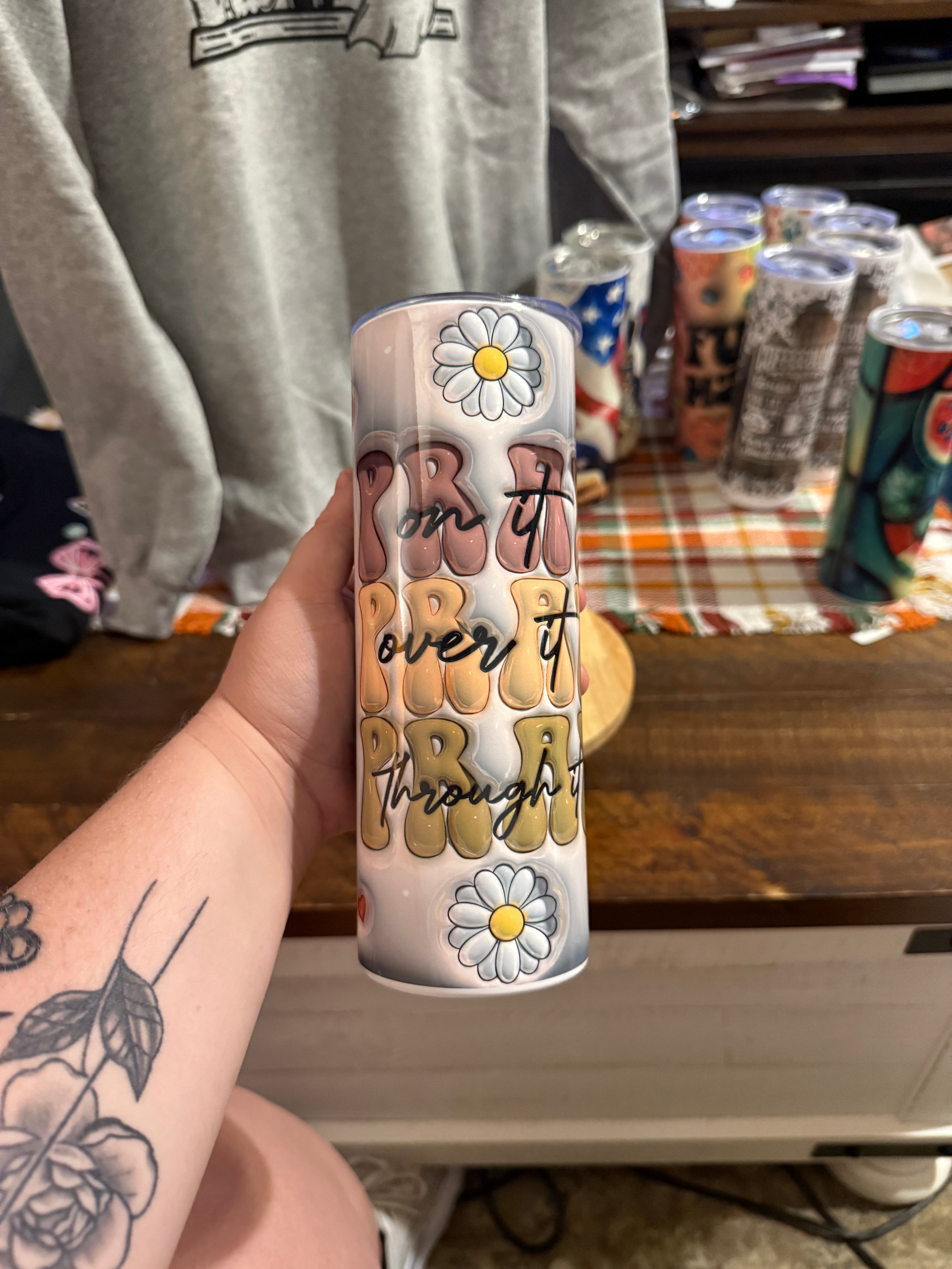 Pray tumbler