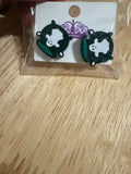 Ghost cauldron earrings