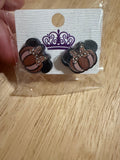 Minnie pumpkin earrings
