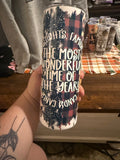 Most wonderful time of the year tumbler