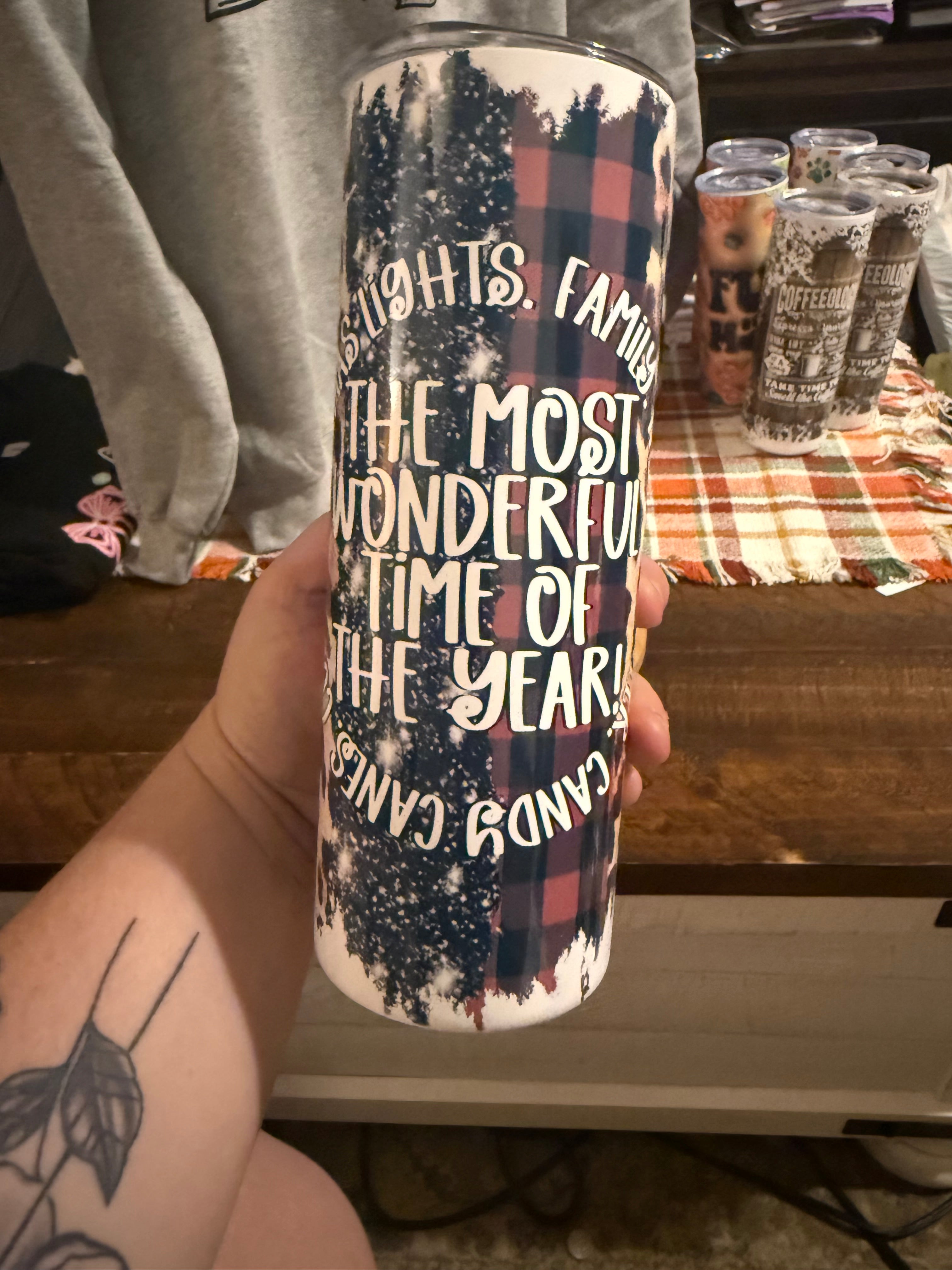 Most wonderful time of the year tumbler